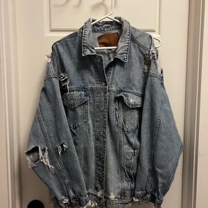 Distressed Denim Jacket
